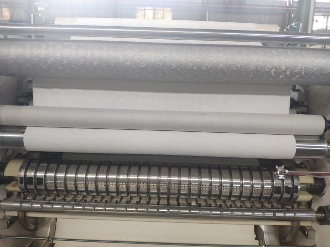 ইন্টারফোল্ড অঙ্কন এন ফোল্ড হ্যান্ড টাউল পেপার ফোল্ডিং মেশিন সহ সহজ ব্যাগিং মেশিন উত্পাদন লাইন 3