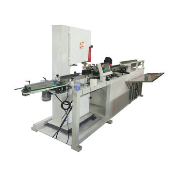 100cuts/Min Band Saw টয়লেট পেপার রোল কাটার মেশিন সম্পূর্ণ স্বয়ংক্রিয়