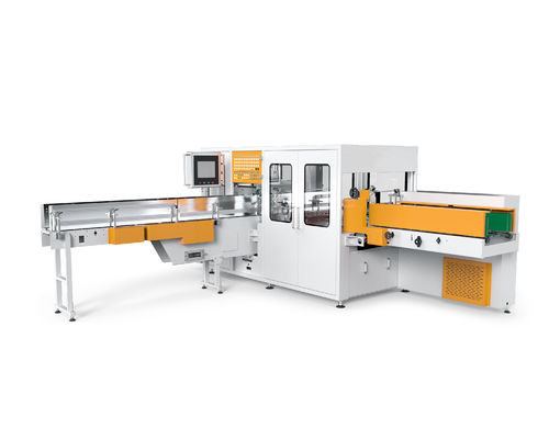 উচ্চ গতির ত্রিমাত্রিক প্যাকেজিং ন্যাপকিন টিস্যু কাগজ মুখের টিস্যু প্যাকিং মেশিন