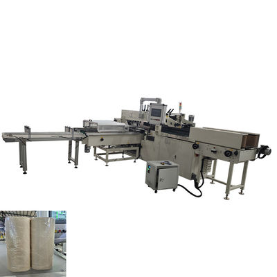 সম্পূর্ণ স্বয়ংক্রিয় 3D প্যাকেজিং 1/2/4/6 রোলস ছোট টয়লেট পেপার রান্নাঘর তোয়ালে রোল প্যাকিং মেশিন